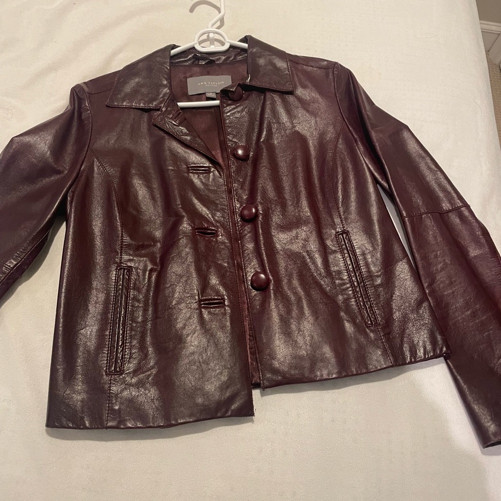 COPY - Ann Taylor 100% leather jacket XS